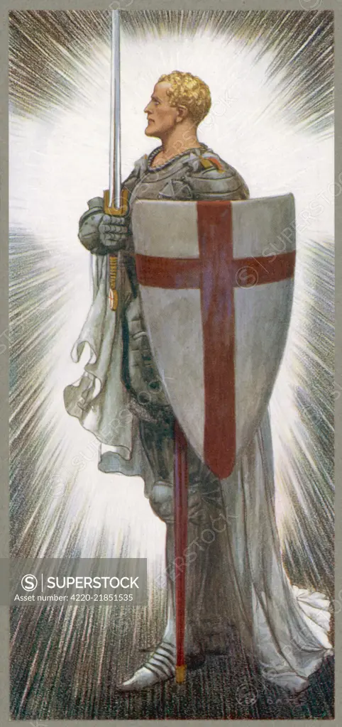 SAINT GEORGE  with shield and sword        Date:     -