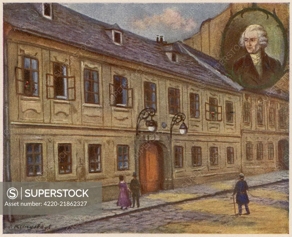JOSEPH HAYDN his Vienna home, later turned into a Haydn Museum        Date: 1732 - 1809