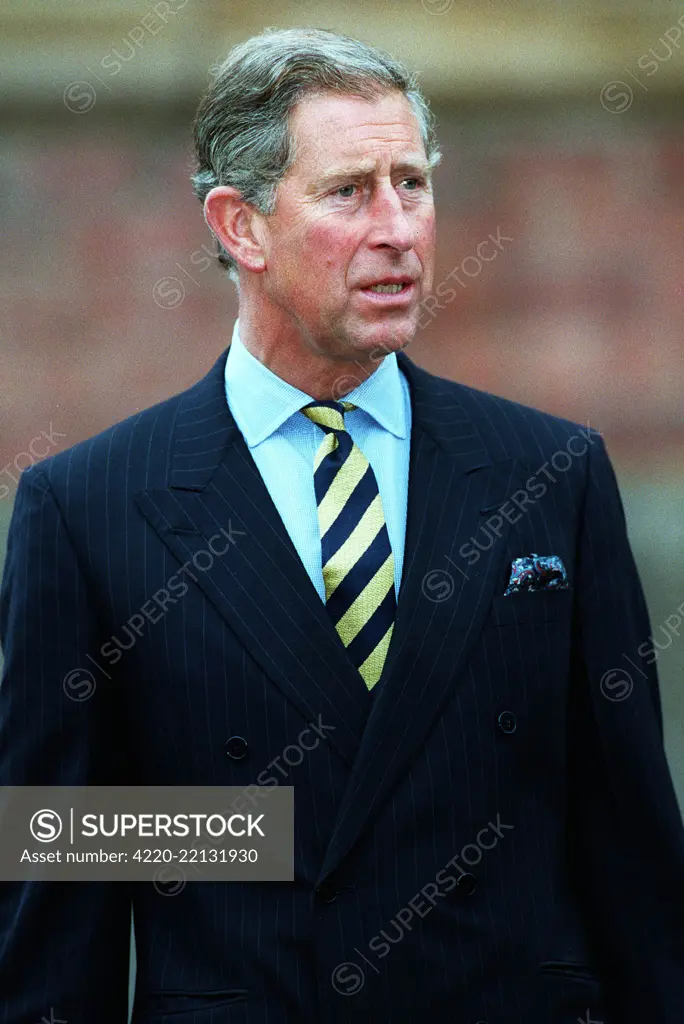 Prince Charles, Prince Of Wales, in Glasgow.  21 September 2001