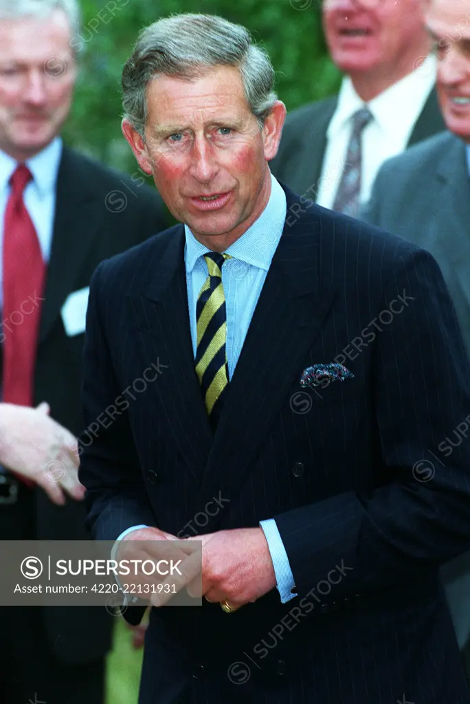 Prince Charles, Prince Of Wales, on a visit to Glasgow, Scotland.  21 September 2001