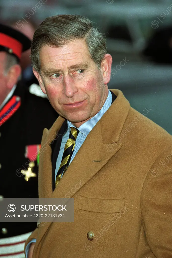 Prince Charles, Prince of Wales, opening a new wing at Oldham Hospital, Oldham, Manchester.  27 November 2001