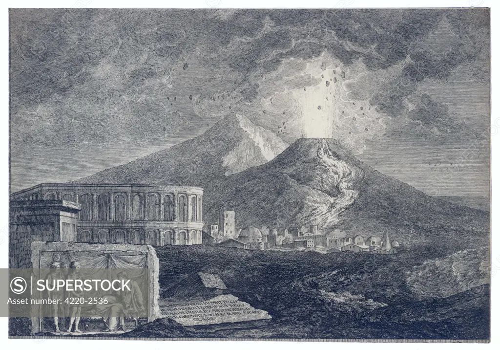 The eruption of Vesuviusdestroys the cities ofPompeii, Herculaneum andOplonti Date: 79