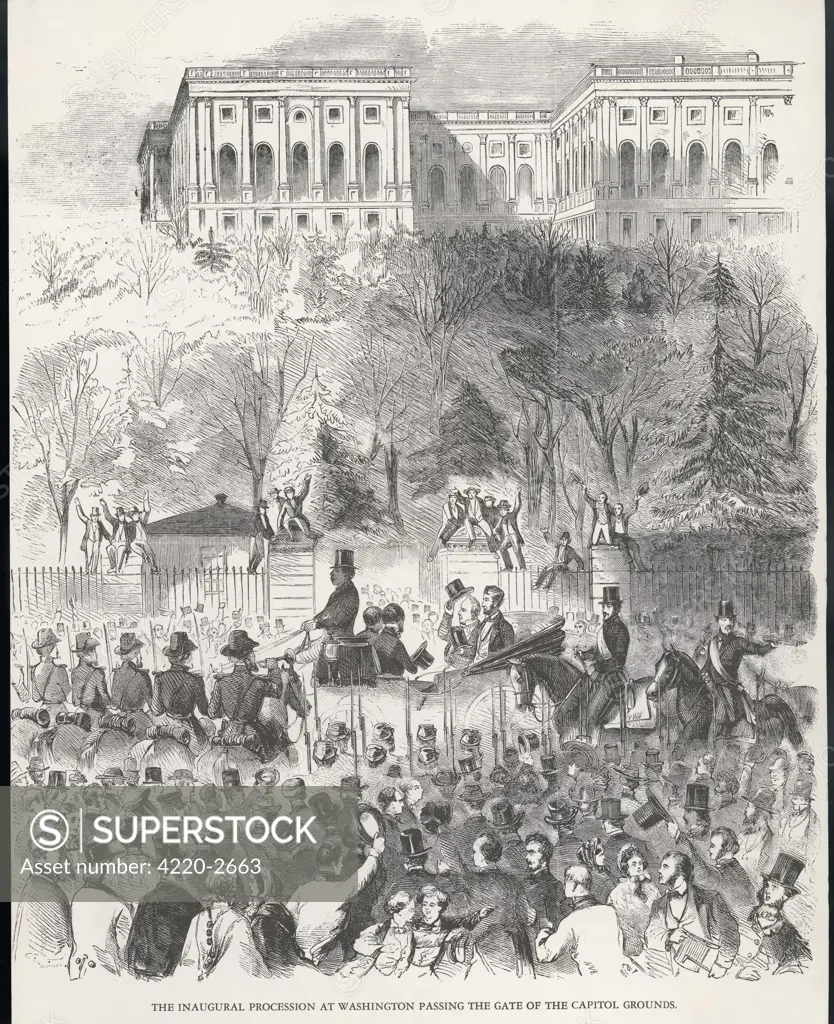 Lincoln is inaugurated atWashington Date: 1861