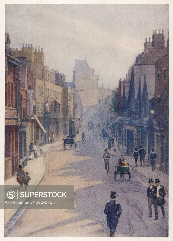 Eton, near Windsor,Berkshire - a street of shops Date: 1909