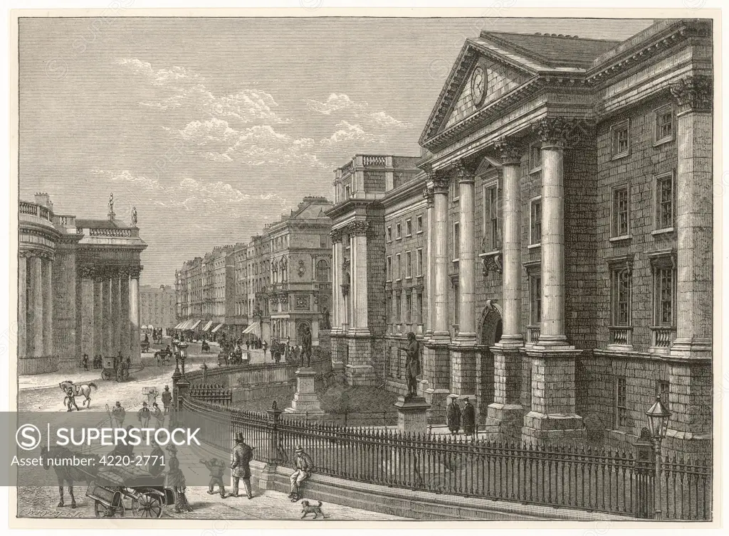 Dublin:Trinity CollegeDate: circa 1880