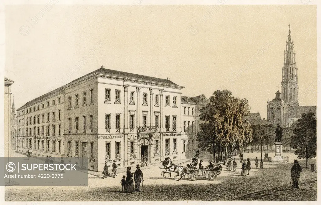 Antwerp:Hotel St AntoineDate: circa 1850