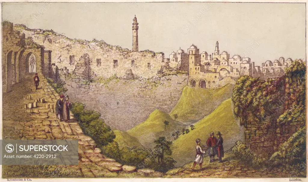 Jerusalem:the Pool of BethesdaDate: 1869