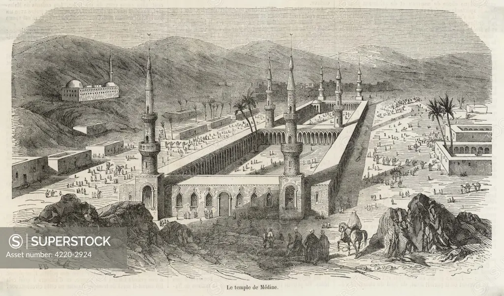 Medina:view of the templeDate: 1854