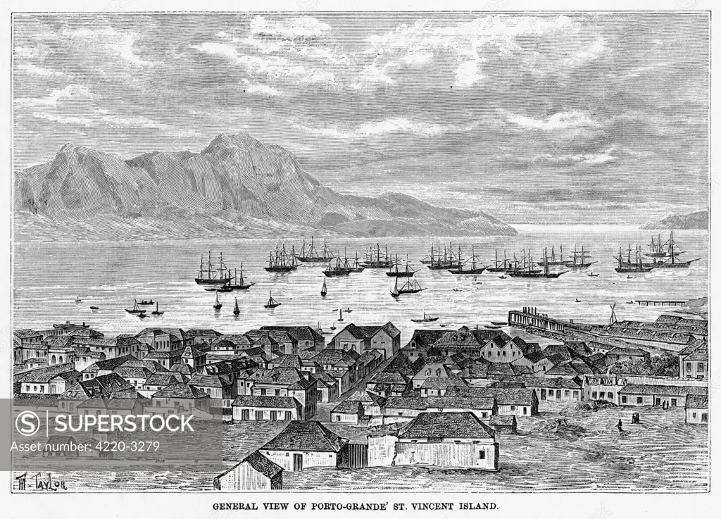 Porto Grande, in the SaoVicente group. Date: 1875