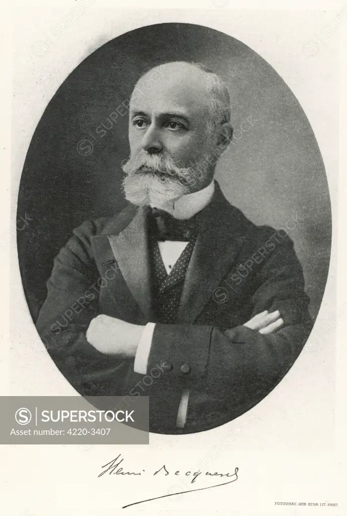 ANTOINE-HENRI BECQUEREL  French physicist who won the  Nobel prize for physics in  1903      Date: 1852 - 1908