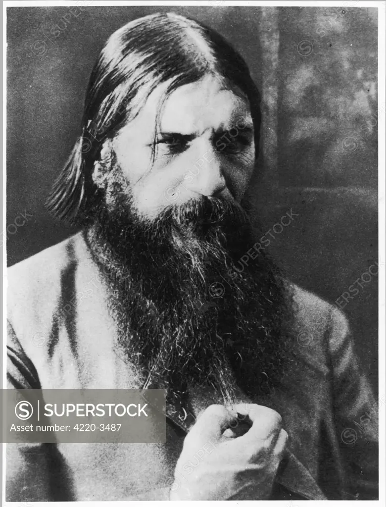 GRIGORI RASPUTIN  Russian mystic and court  favourite in 1908       Date: 1872 - 1916