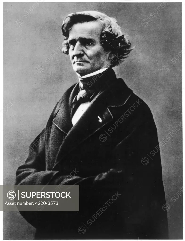 HECTOR BERLIOZ  the French composer in middle  age       Date:  1803 -1869
