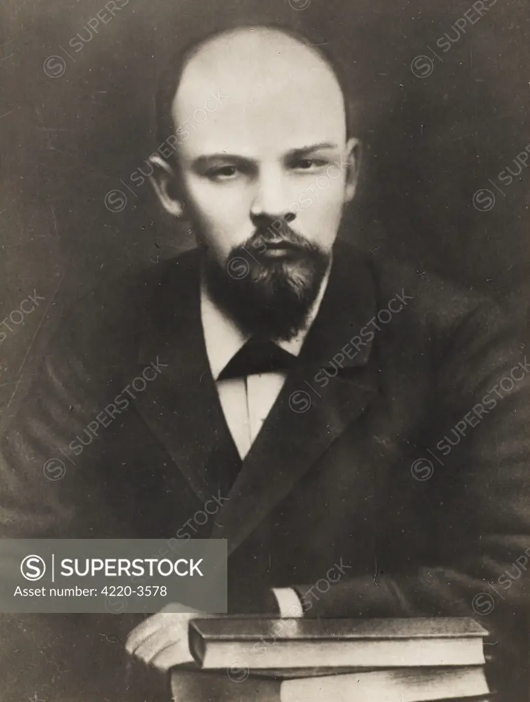 VLADIMIR ILICH ULYANOV LENIN  Russian political thinker, in 1897       Date: 1870 - 1924