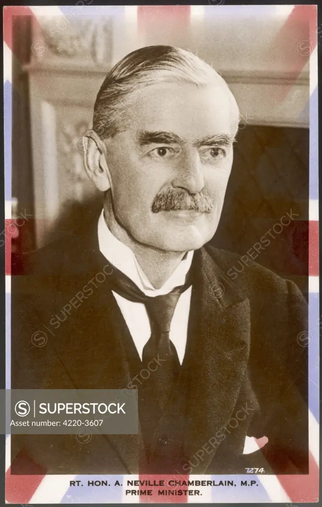 NEVILLE CHAMBERLAIN  British Prime Minister  in 1939       Date: 1869 - 1940