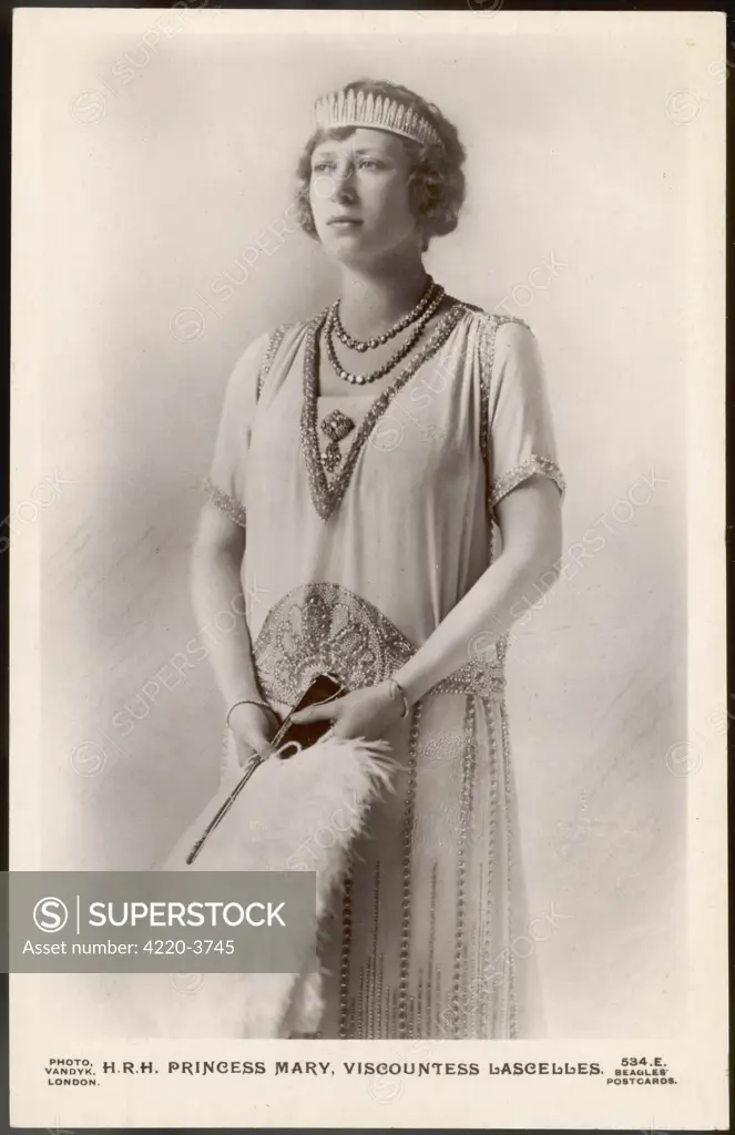 PRINCESS MARY VISCOUNTESS LASCELLES  soon after her marriage to Viscount Lascelles      Date: 1897 - 1965