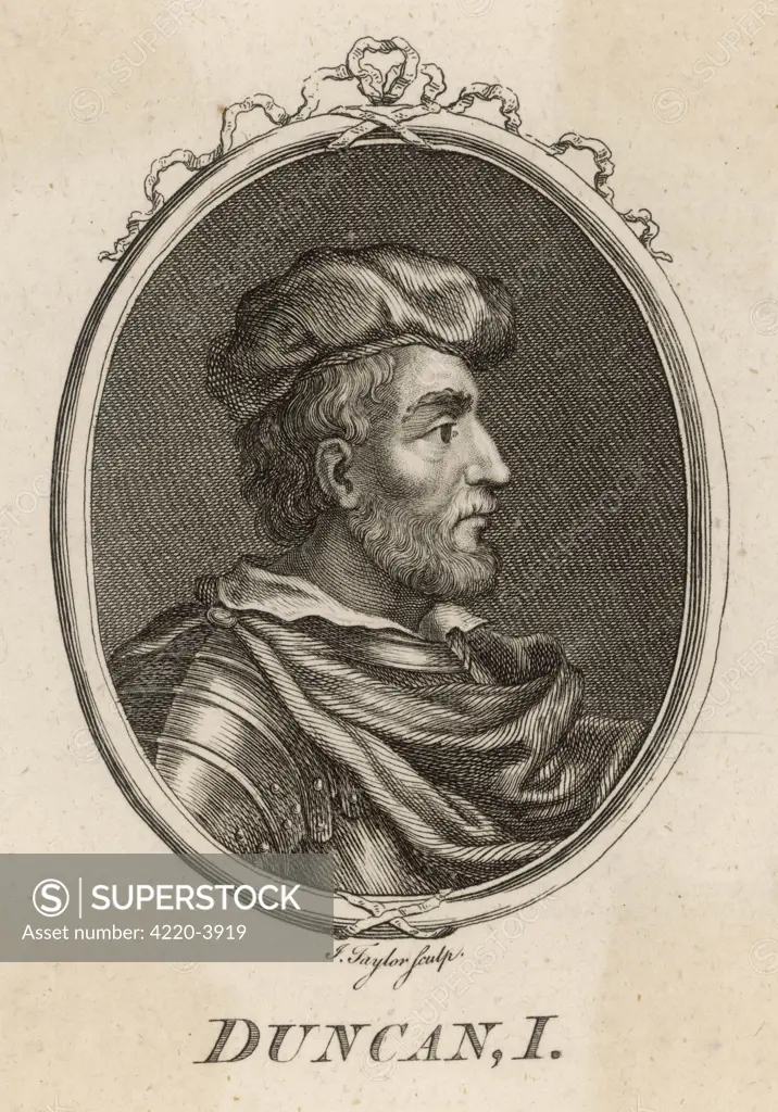 King Duncan I of Scotland (reigned 1034-1040).