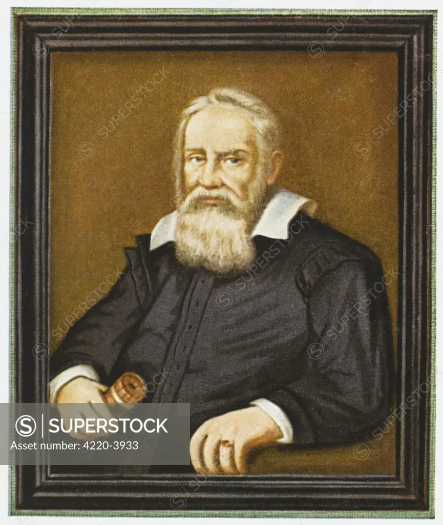 Galileo Galilei, Italian physicist, mathematician, astronomer and philosopher.