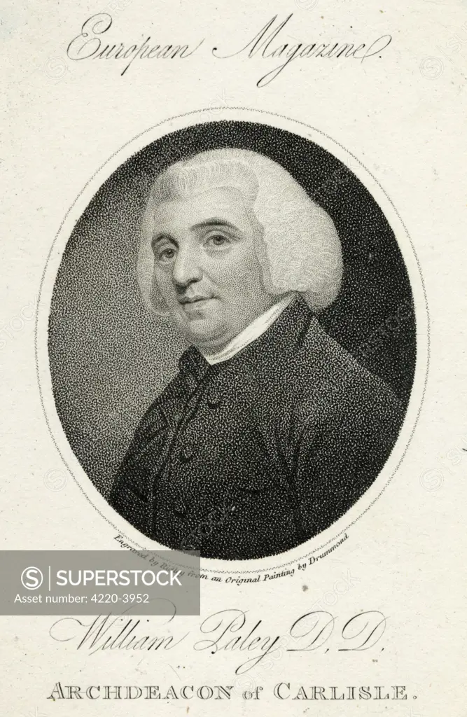 William Paley, British clergyman, Christian apologist
