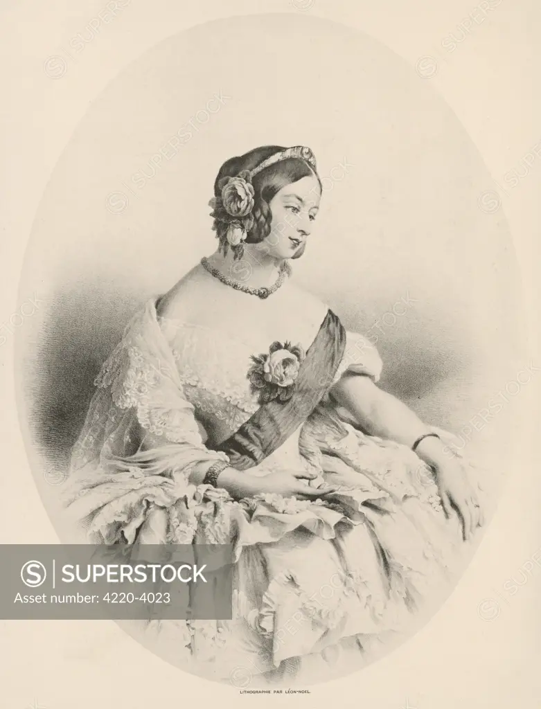 QUEEN VICTORIA  A portrait from the 1840's.