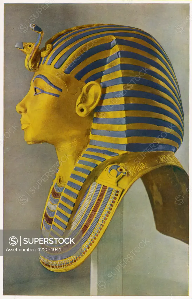 TUTANKHAMUN, PHARAOH  Egyptian ruler of the 18th  dynasty of Egypt 1361-52 BC