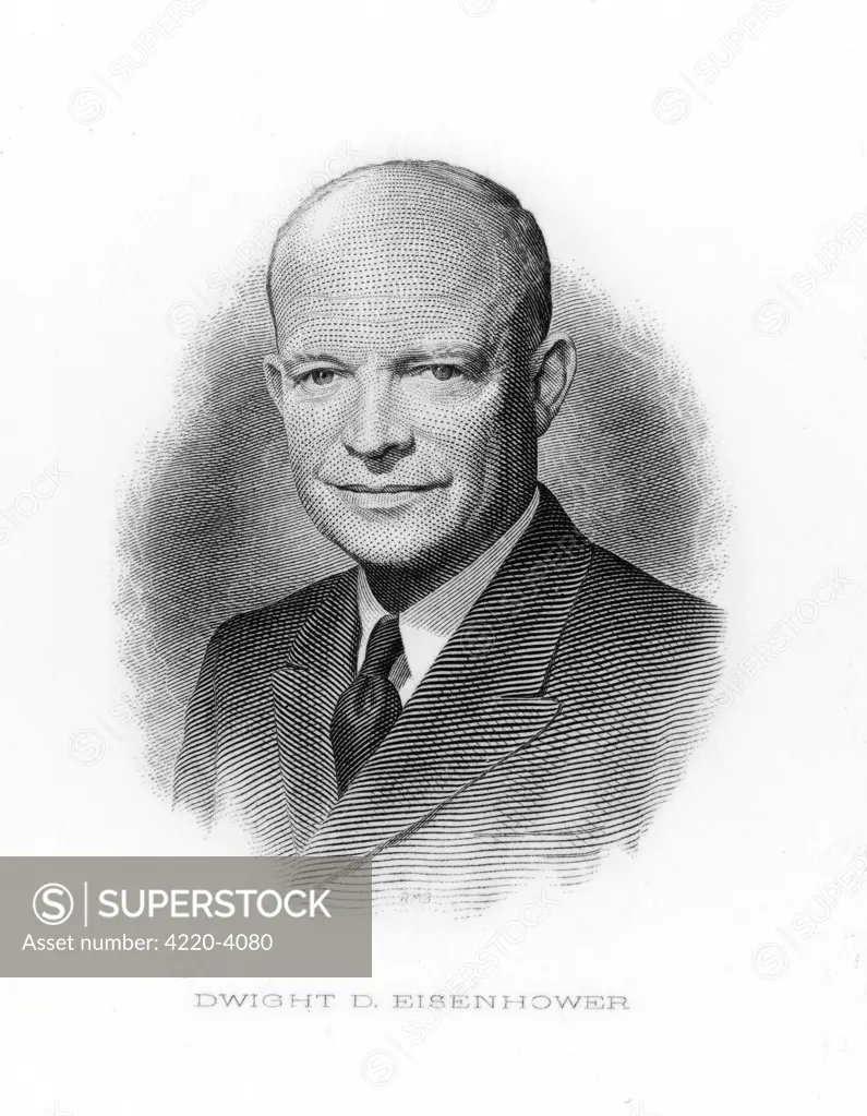 DWIGHT EISENHOWER  US Soldier and President  1953 - 1961.