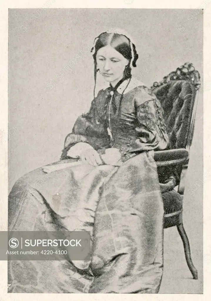 FLORENCE NIGHTINGALE  nurse, hospital reformer,  philanthropist : after her  return from the Crimea