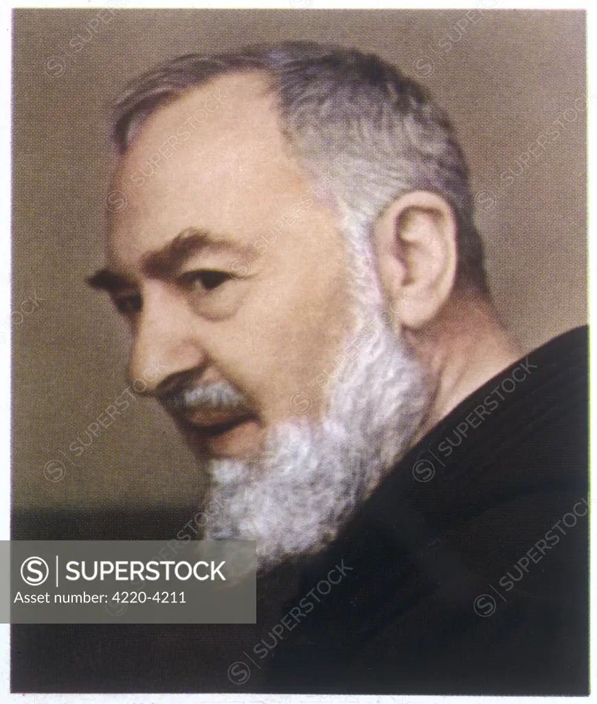 Francesco Forgione, name in  religion Pio de Pietrelcina,  known as 'PADRE PIO', Capucin  friar
