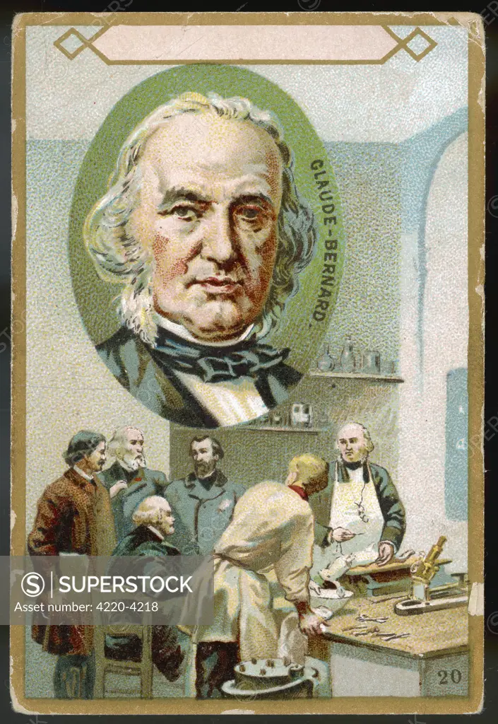 CLAUDE BERNARD  French physiologist who made  important medical discoveries