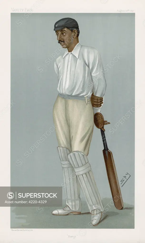 Ranjitsinhji Vibhaji  Rajput nobleman and English  cricketer who played for  Sussex