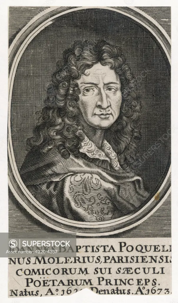 JEAN-BAPTISTE MOLIERE  French playwright
