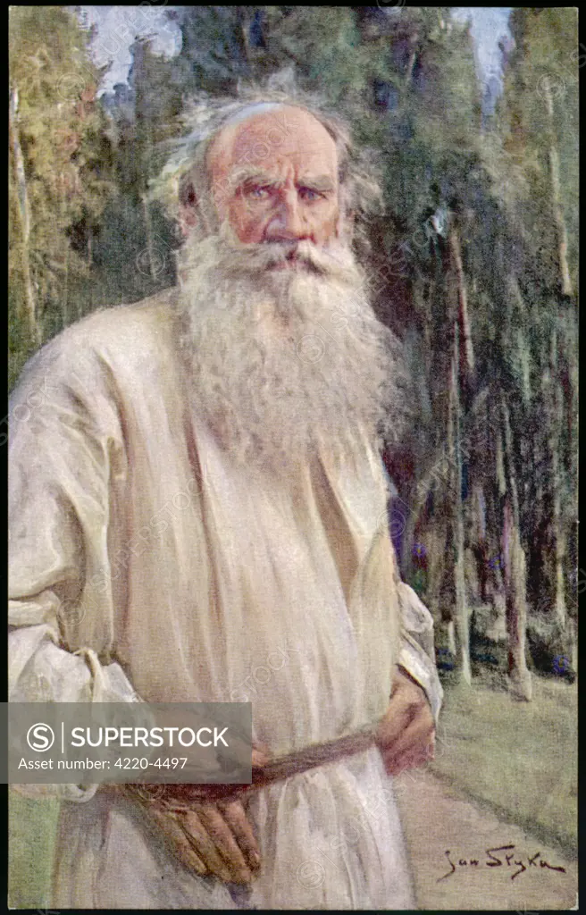 LEO TOLSTOY  Russian novelist in old age