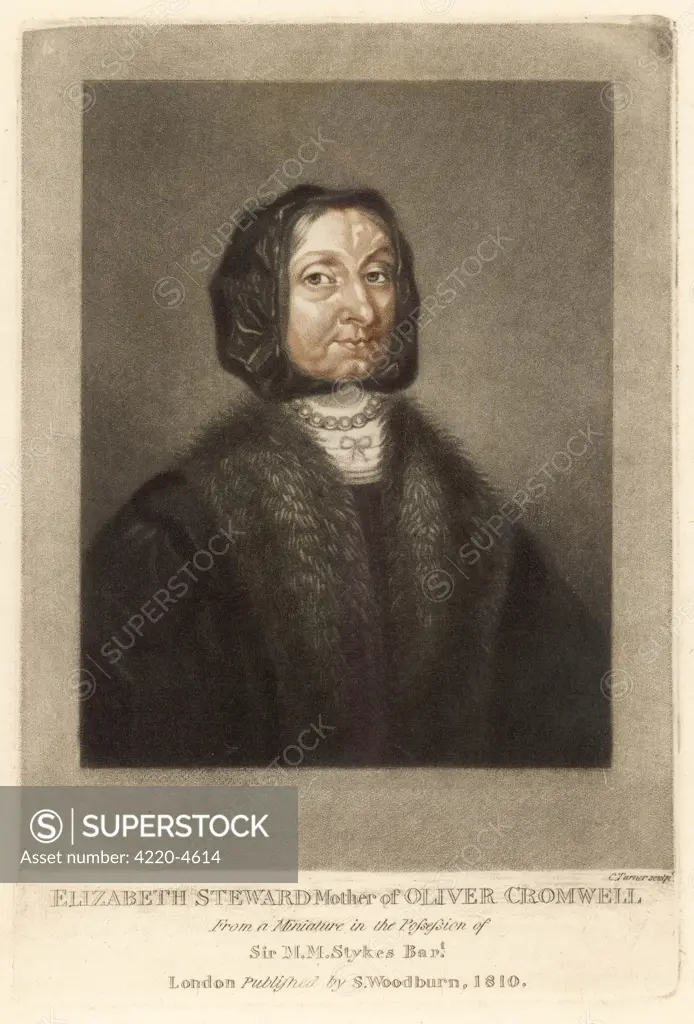 ELIZABETH CROMWELL, nee STEWARD Mother of Oliver Cromwell