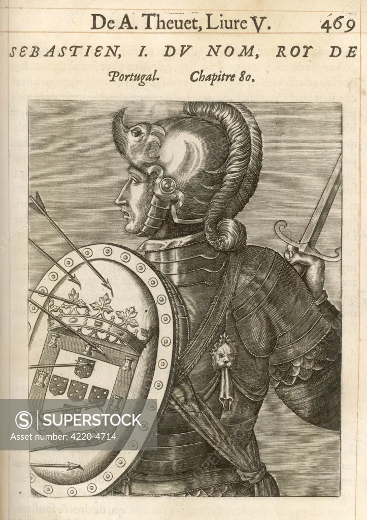 SEBASTAO KING OF PORTUGAL (reigned 1557-78)  King and Crusader
