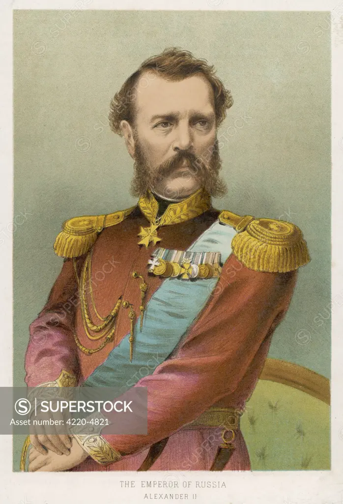 TSAR ALEXANDER II (1818 - 1881) Tsar of Russia (1855-81)