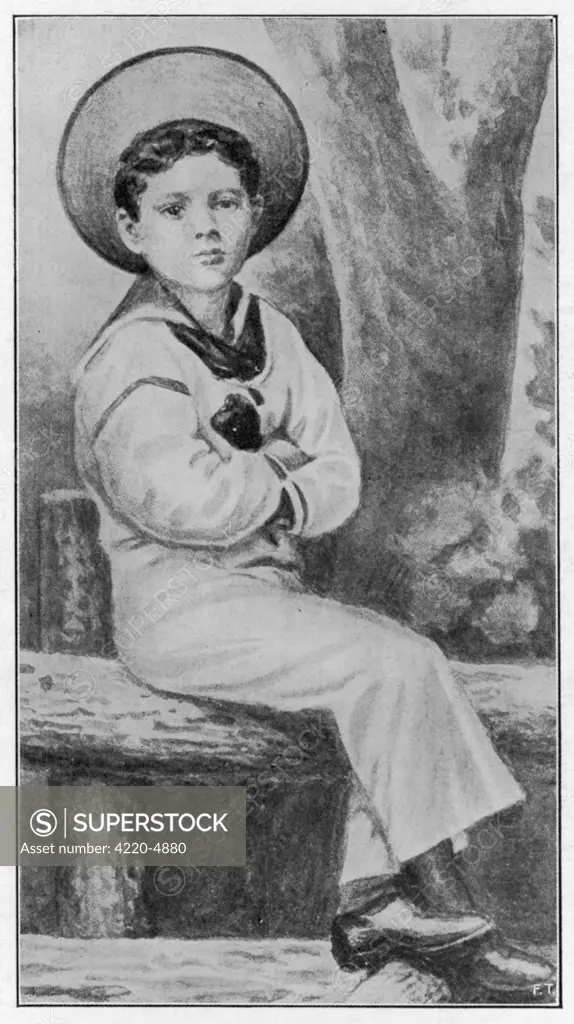 WINSTON CHURCHILL  At age 5, dressed in a sailor  suit