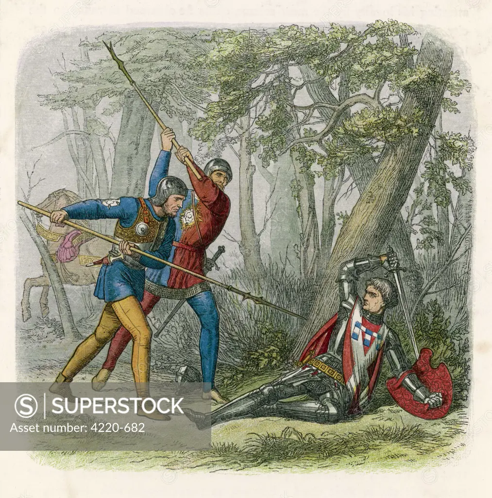 At the battle of BARNET, Edward IV defeats the  Lancastrians under the earl of  Warwick, who is himself killed