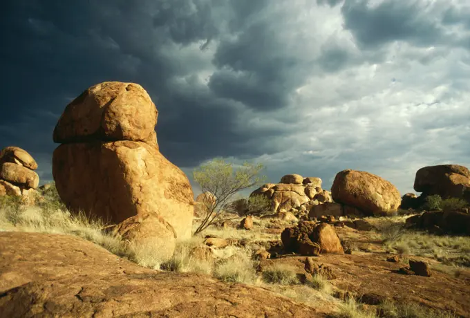 Australia - The Devil&#x573; Marbles, Granite boulders, Northern Territory, Australia 