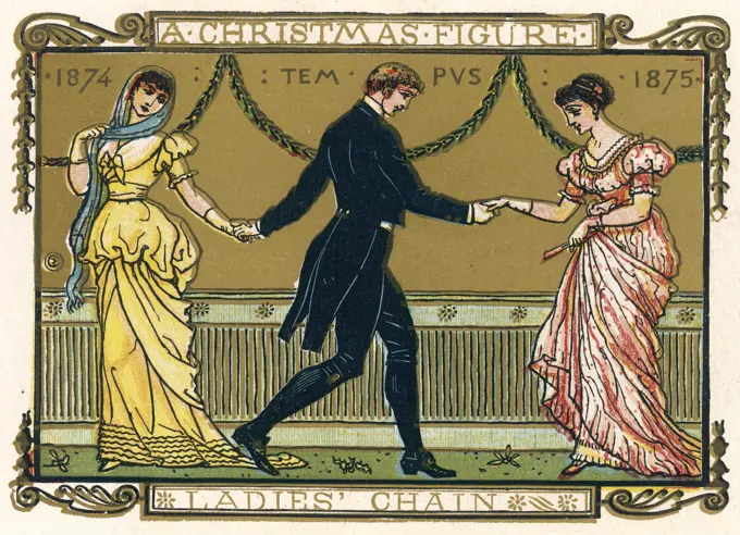 Ladies' chain dance          Date: 1875