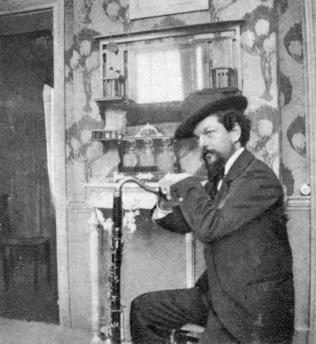 CLAUDE DEBUSSY French musician in 1909.         Date: 1862 - 1918