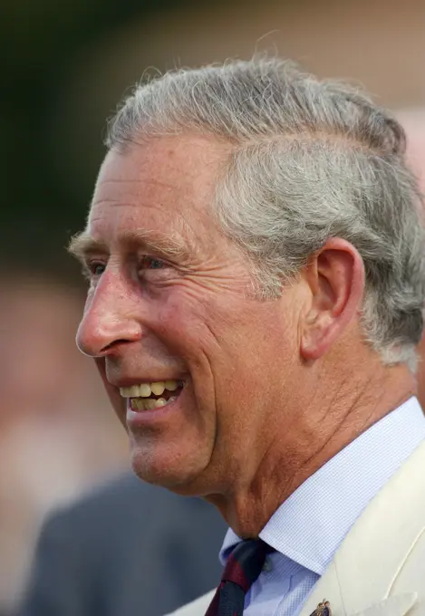 Charles, Prince Of Wales, visiting the Cartier International Polo Guards Polo Club, Windsor.  27 July 2008
