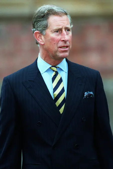 Prince Charles, Prince Of Wales, in Glasgow.  21 September 2001