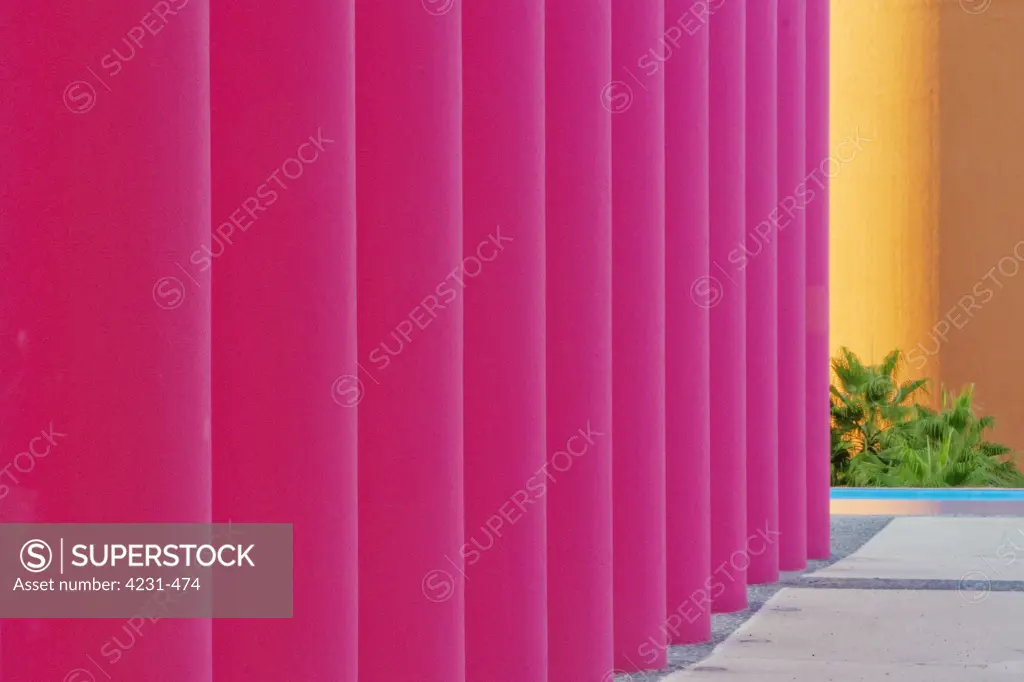 Pink Architectural Columns