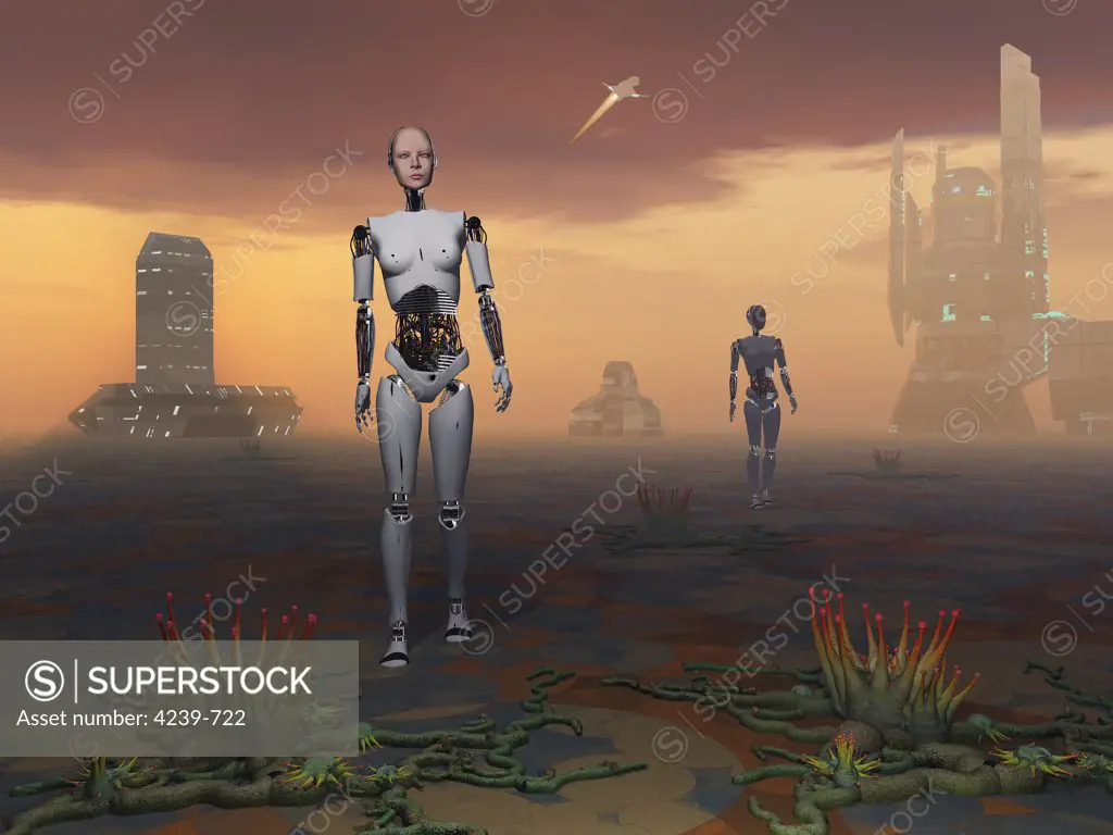 As colonization of alien planets takes place, the use of robots and other machines will become common place, especially on the more hostile worlds
