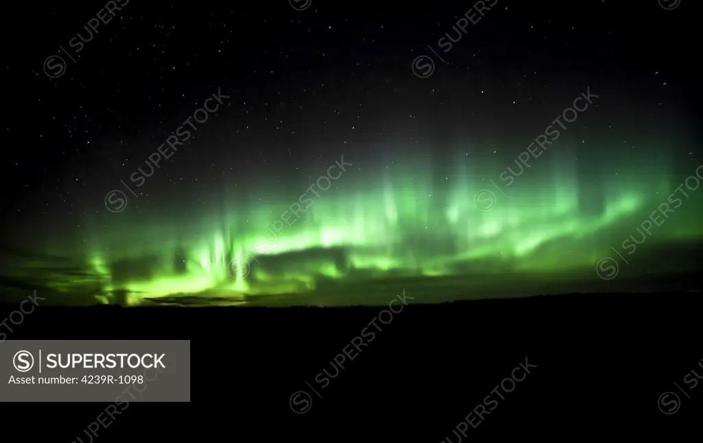 Aurora Borealis outside of Sangudo, Alberta, Canada