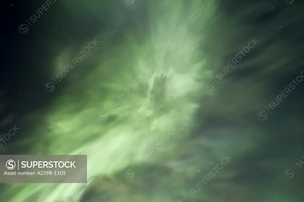 Aurora Borealis in the skies of Alberta, Canada