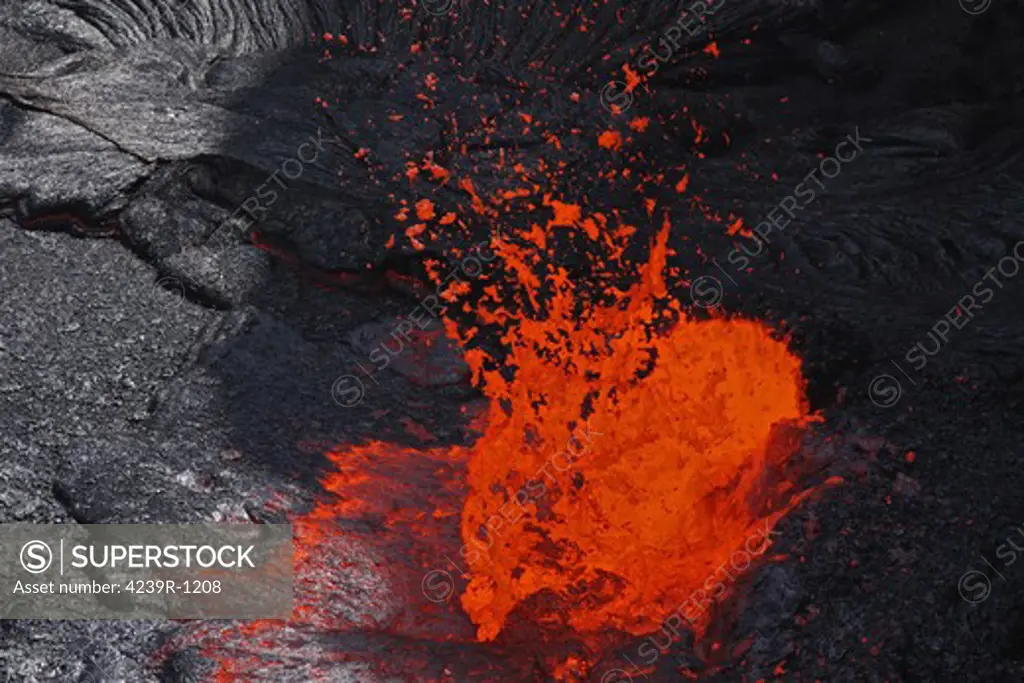 February 8, 2008 - Erta Ale fountaining lava lake, Danakil Depression, Ethiopia