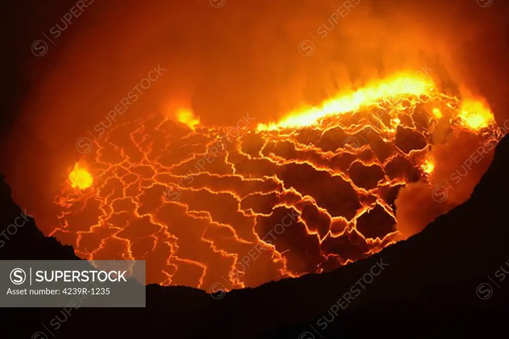 January 25, 2007 - Nyiragongo lava lake, Goma, Democratic Republic of the Congo