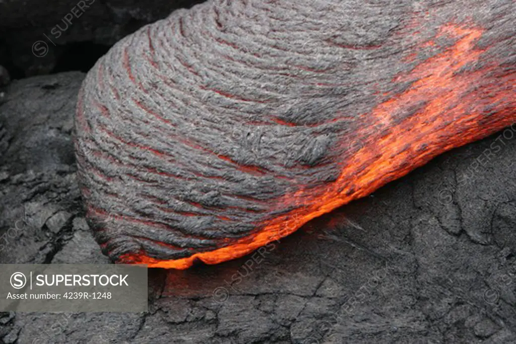 April 10, 2005 - Kilauea Pahoehoe lava flow, Big Island, Hawaii
