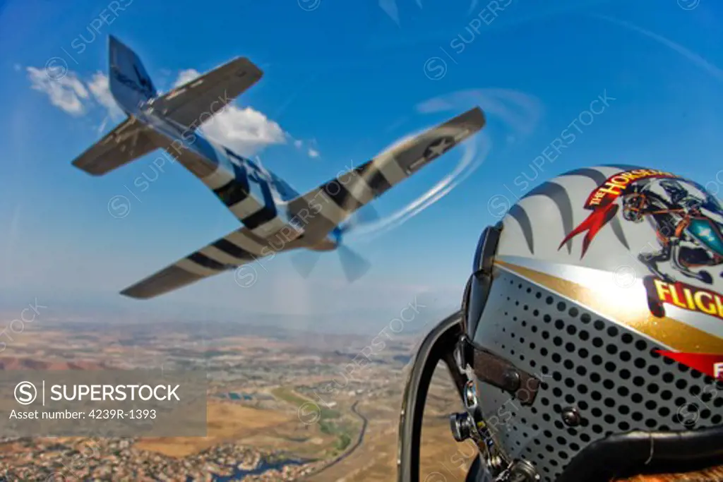 Airborne with The Horsemen, the only modern P-51D Mustang aerobatic flight team