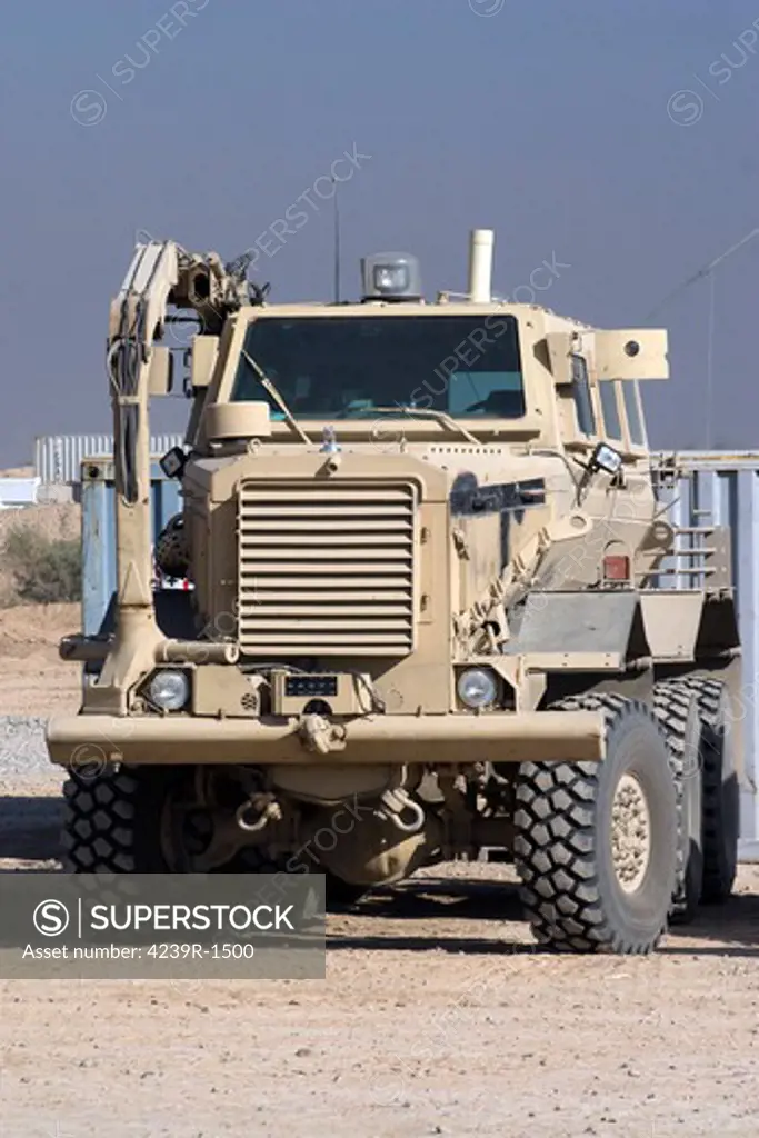 Baqubah, Iraq - Buffalo mine protected vehicle